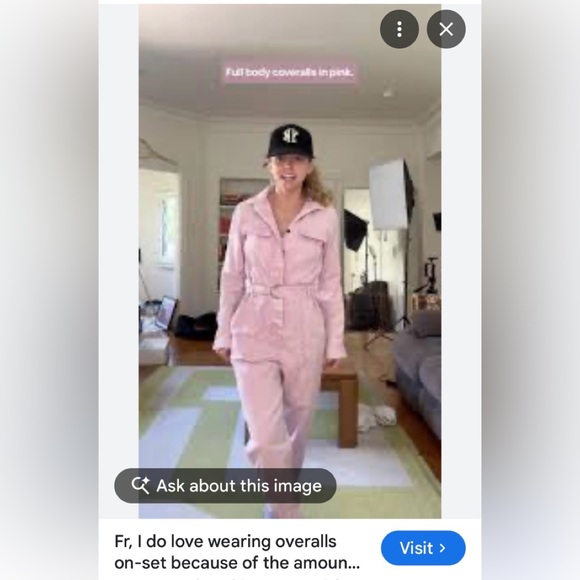 Pistola Pink Long Sleeve Utility Jumpsuit Coveralls Overalls, XS - Picture 6 of 6